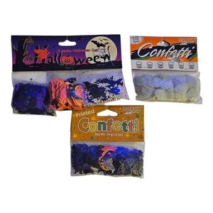 5 Packs Halloween Confetti Skulls Bats Boo Ghosts Jack O Lantern Pumpkins